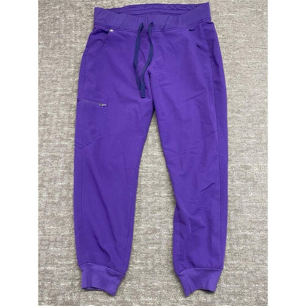 FIGS Technical Collection Purple Scrub Jogger Pant medium M Solid hospital
